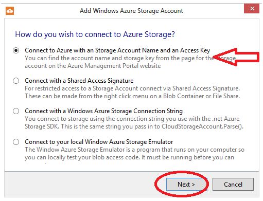 Click on Next button